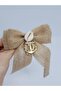 Melkady 206c - Natural Seashell Anchor Figured Jute Bow Mechanical Buckle - 3