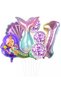 Mermaid Tail Seashell 102cm Rainbow Number Balloon Sequin Mermaid Concept with Transparent Balloons