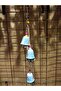 Wicker Rope Bead Tasseled Ceramic Wall Garden Balcony Ornament - 3