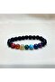 Natural Lava Stone Chakra Bracelet - 2