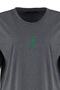 Antrasit Geniş Kalıp Nakış Detaylı Örme Büyük Beden T-Shirt TBBSS22BF00002 - 8