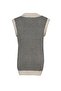 Beige Striped V-Neck Knitwear Sweater TCTAW22UV0021 - 8
