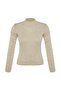 Stone Openwork/Hole Detailed High Neck Fitted/Body-Hugging Knitwear Sweater Twoaw21Kz0934 - 8