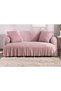 Pink Color 3-Seater Wrapped Sofa Couch Bed Cover 1 Piece Standard 3-Seater Cover - 5