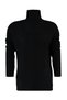 Schwarzer Strickpullover mit Kragendetail TWOAW23KZ01105 - 7