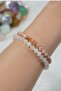 Certified Sun - Moon Stone Natural Stone 2-Piece Bracelet 6mm - 2