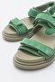 Wıtna Green Suede Genuine Leather Women's Sandals - 4