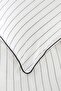 Misha Black 100% Cotton Double Yarn Dyed Duvet Cover Set - 3