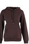 Dark Brown Kangaroo Pocket Hooded Boyfriend Ribbed Knitted Thick Sweatshirt - 8