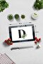Glass Cutting Board - Glass Cutting Board |   Letter Design |   D |   20cm X 30cm - 3