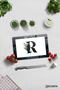 Glass Cutting Board - Glass Cutting Board |   Letter Design |   R |   20cm X 30cm