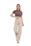 Ngbutika Beige Wide Leg Palazzo High Waist Trousers - 4