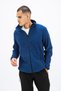 Men's Blue Zippered Fleece - 2