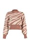 Gül Kurusu Zebra Desenli Crop Triko Kazak TWOAW21KZ0010 - 7