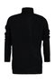 Schwarzer Strickpullover mit Kragendetail TWOAW23KZ01105 - 8