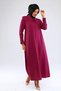 Sleeve and Collar Embroidered Summer Linen Ferace - Light Plum - 6
