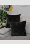 Plush Rabbit Rabbit Throw Pillow Cover Square - Khaki - 3