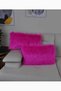 Plush Throw Pillow Cover Imported Premium Fabric - Fuchsia - 2