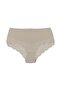 3-Piece Cotton Half Lace Back High Waist Plus Size Women's Panties - 2