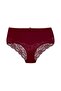 5-Piece Cotton Half Lace Back High Waist Plus Size Women's Panties - 3