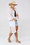Chiffon Sleeve End with Pompom Detail Pareo-white - 4