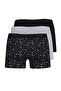 Multicolor 3-Piece Space Pattern-Flat Pack Boxers Tmnaw23Bx00023 - 2