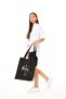 Relax Black Cloth Bag Printed