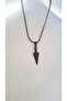 Black Metal Necklace Spear Necklace - 3