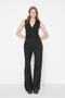 Siyah Wide Leg/Geniş Paça Dokuma Kumaş Pantolon TWOAW22PL0263 Palazzo - 3