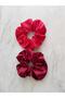 Women's Set of 2 Satin Hair Rubber Bands - 2