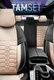 Car Seat Cover Full Set Special Design Black Beige - Elegance - 2