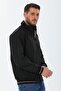 Wapp Waterproof Black Ribbed Collar Inner Lined Daily Seasonal Coat with Inner Pocket - 4