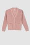 Girl's Regular Fit V-Neck Knitwear Cardigan