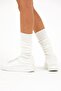 Women's Thick Cotton Winter Leggings&Aerobics Boots Socks White - 4