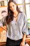 Women's Gray Thick Hair Braided Knit Cardigan HRK-19000082 - 2