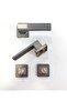 Sofuoğlu Stainless Luxury Asude (MATT ANTHRACITE) Square Rosette (BATH - WC) Door Handle Aluminum / Steel - 2