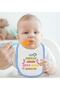 Kids First Father's Day Designed Blue Baby Food Bib - 2