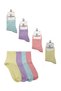 Women's Multicolored Tennis College Cotton Socks 4 Pack