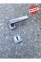 Sofuoğlu Stainless Lüx Derya (MATTE ANTHRACITE - SATIN) Square Rosette (ROOM) Door Handle Aluminum / Steel