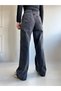 90's smoke-colored stretch fabric super high-waist relaxed jeans pants - 3