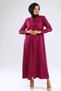 Sleeve and Collar Embroidered Summer Linen Ferace - Light Plum - 5