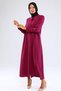 Sleeve and Collar Embroidered Summer Linen Ferace - Light Plum - 7