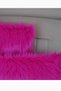 Plush Throw Pillow Cover Imported Premium Fabric - Fuchsia - 3
