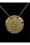 Style Lin's Gold Color Ayetel Kursi Evil Eye Beaded 45cm Necklace with Prayer