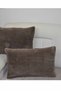 Plush Rabbit Rabbit Throw Pillow Case Rectangular - dark brown - 2