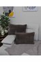 Plush Rabbit Rabbit Throw Pillow Case Rectangular - dark brown - 3