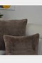 Plush Rabbit Rabbit Throw Pillow Cover Square Dark Brown - 4