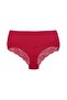 3-Piece Cotton Half Lace Back High Waist Plus Size Women's Panties - 6