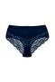 5-Piece Cotton Half Lace Back High Waist Plus Size Women's Panties - 6