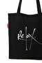 Relax Black Cloth Bag Printed - 6